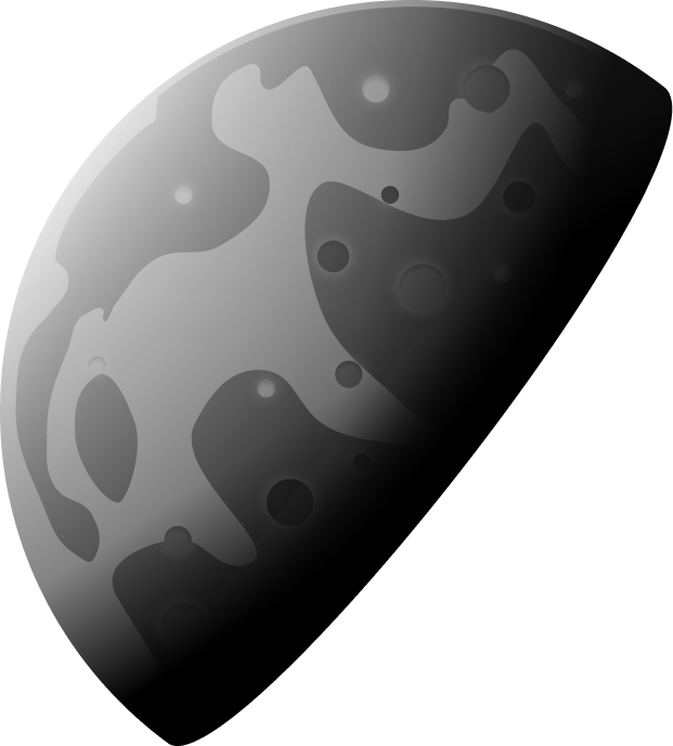 Moon in space